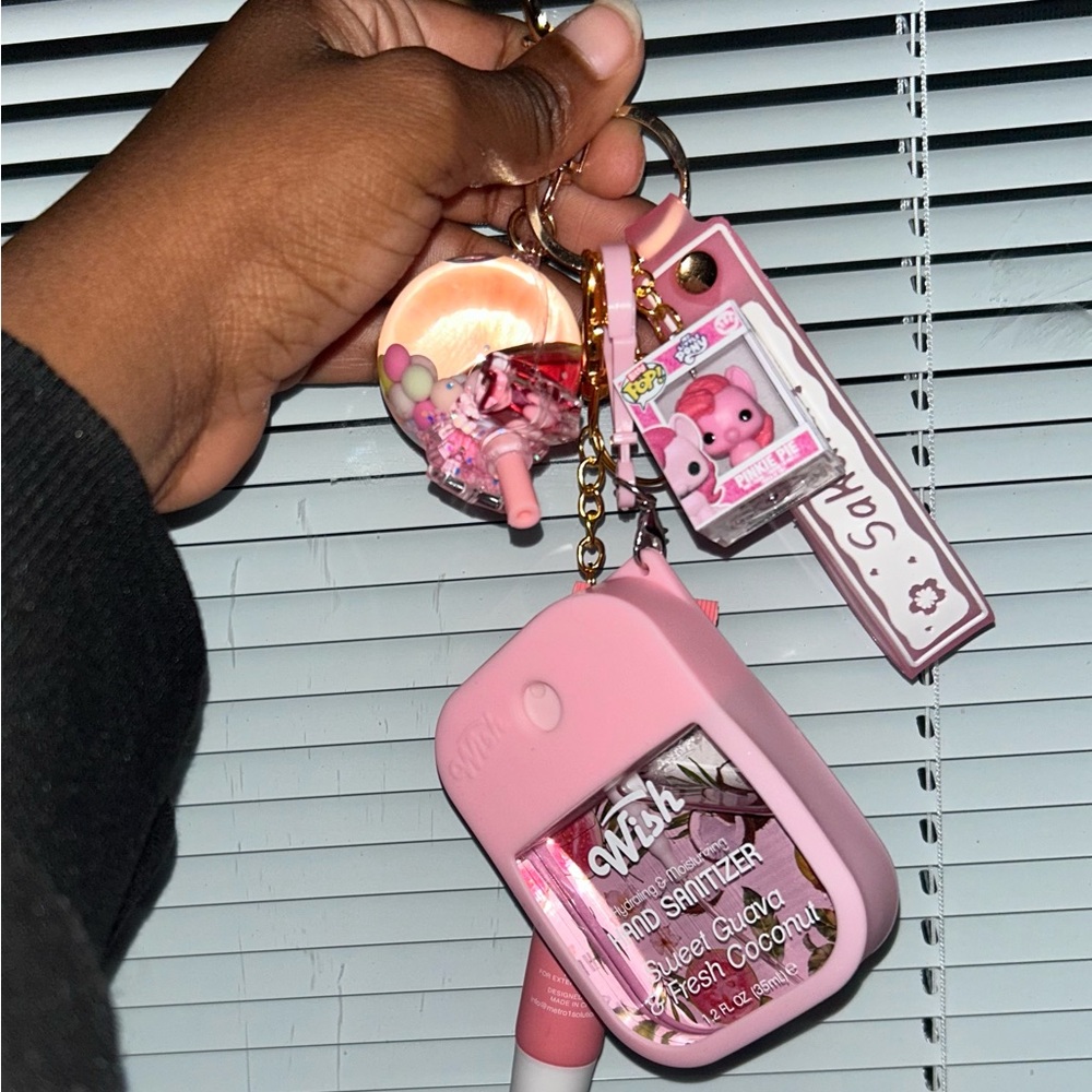 My Little Pony/Pinky Pie inspired keychain